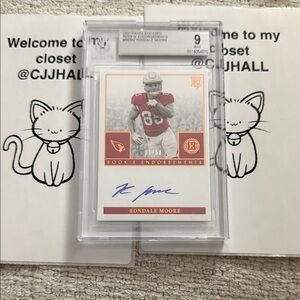 Panini Red and Gold Rookie Endorsements Autograph Card